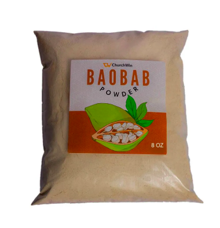 Baobab Powder, 100% Raw and Natural from Ghana, Premium Quality  - 500g 1 lb (16 oz)