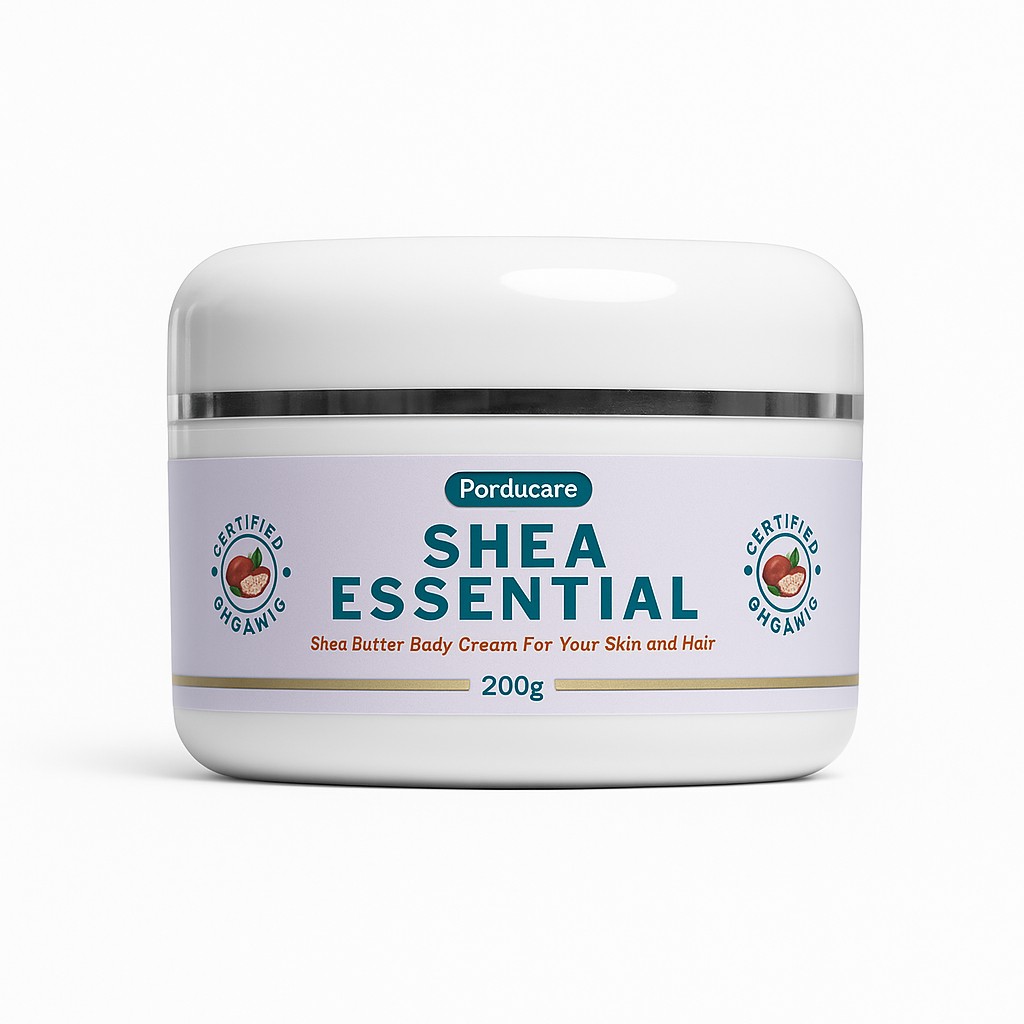Porducare Shea Essential Cream – All-Purpose Moisturizer for Skin & Hair