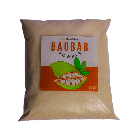 Baobab Powder, 100% Raw and Natural from Ghana, Premium Quality  - 500g 1 lb (16 oz)