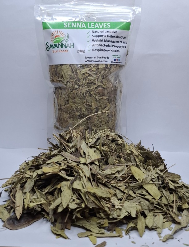Savannah Sun Senna Leaves – 100% Natural Dried Senna for Gentle Detox & Digestive Support